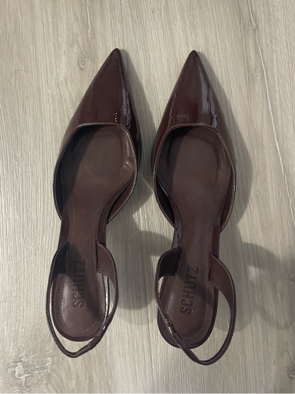 Schutz Paola Mid Pump in Root Brown - Picture 6 of 9